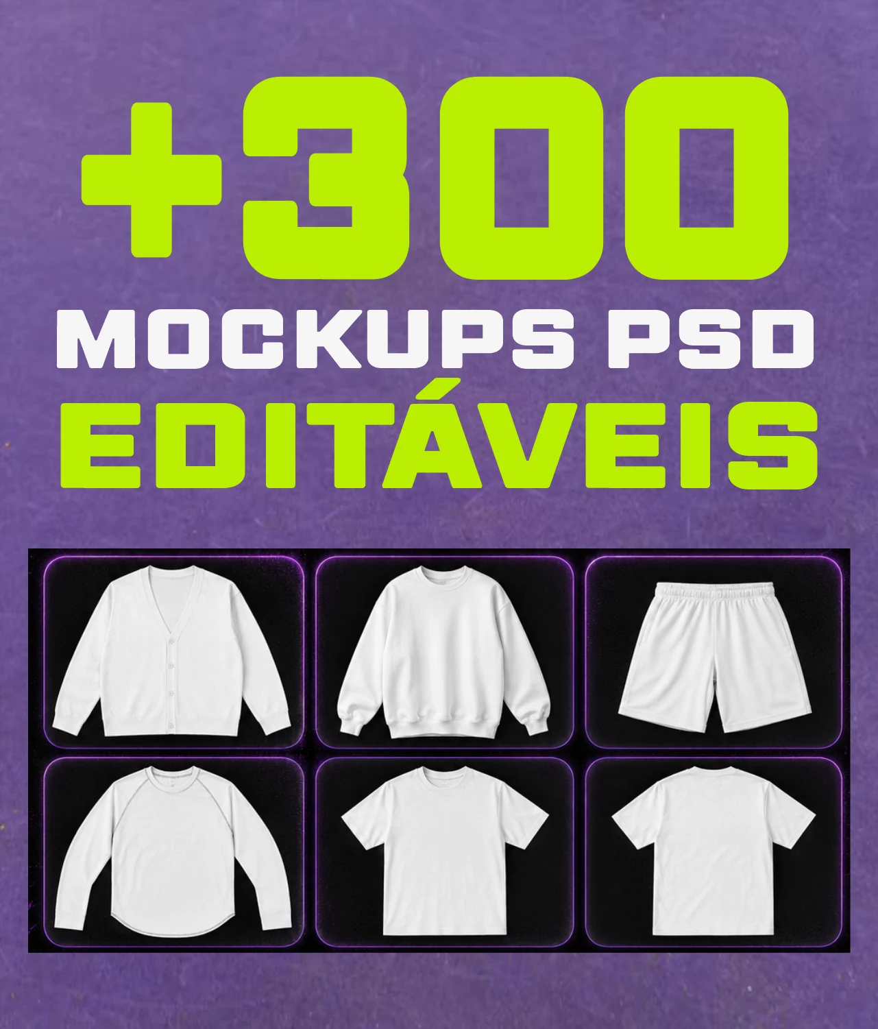 +300 Mockups PSD Editáveis